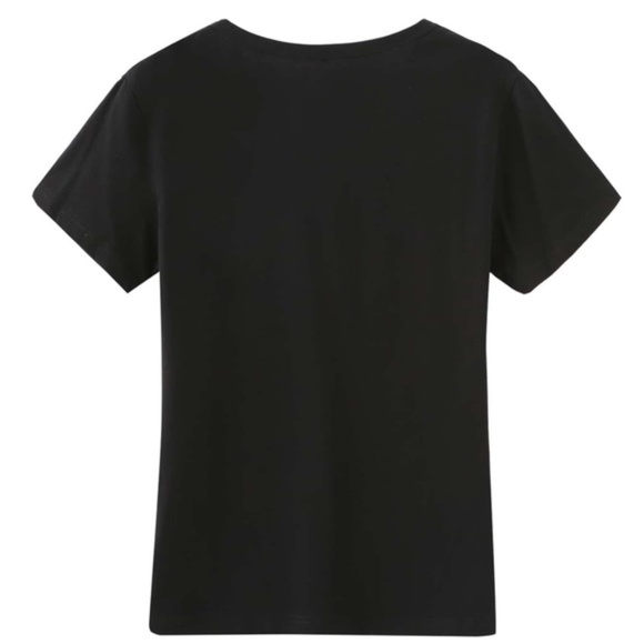 Navy Blue First I need Coffee Graphic Tee Top - Picture 3 of 3